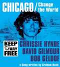 "Chicago": Chrissie Hynde, David Gilmour, Bob Geldof