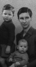 Mary Waters with two sons, John and Roger