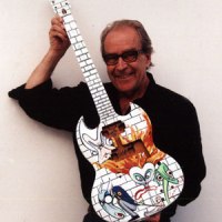 Gerald Scarfe with painted Gibson SG, 20.11.2007