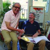 Gerald Scarfe and Roger Waters. Photo: Jane Scarfe