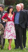 Polly Samson and David Gilmour at Phil Manzanera's wedding, 7th May 2005
