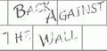 Back Against The Wall