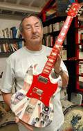 Nick Mason with Gibson guitar