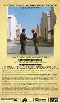  SACD Wish You Were Here  Rocky Mountain Audiofest